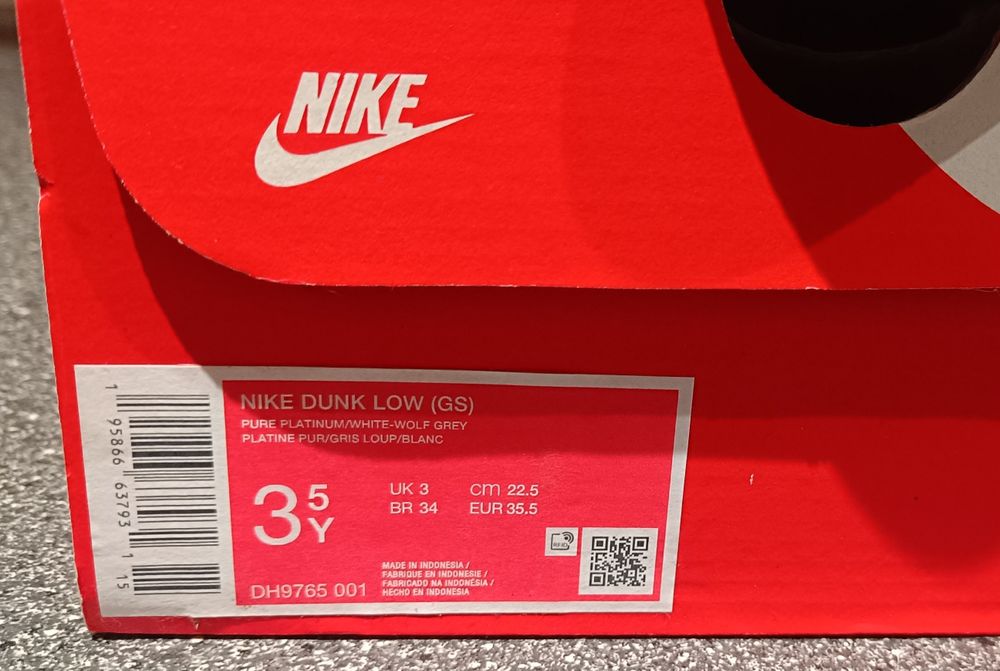 Buty Nike Dunk Low Two Tone Grey rozmiar 35.5