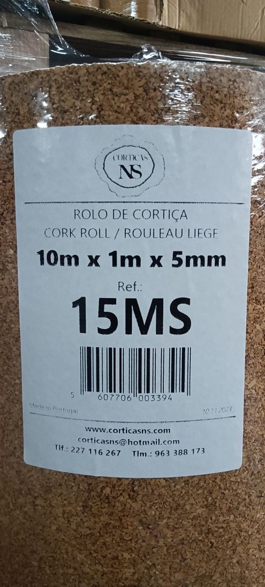 CORTIÇA em Rolo 10x1x2mm (ENVIO GRÁTIS)