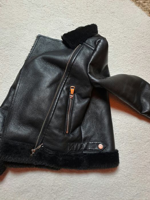 Kożuszek ramoneska na zime Next 122cm.