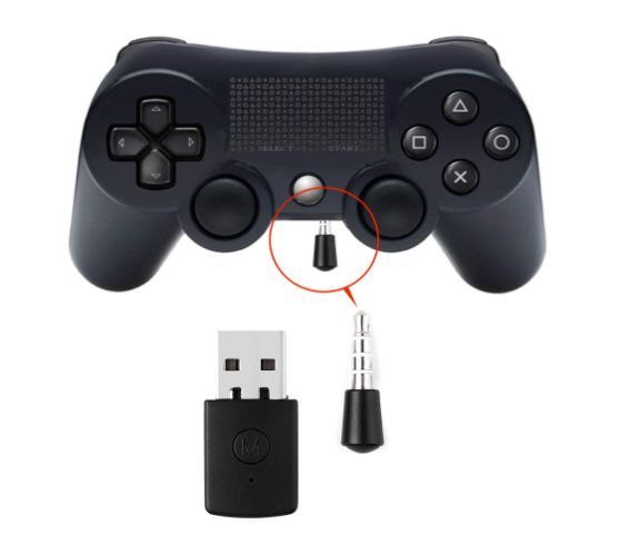 Auscultadores c/ microfone incorporado e PEN Bluetooth para PS4