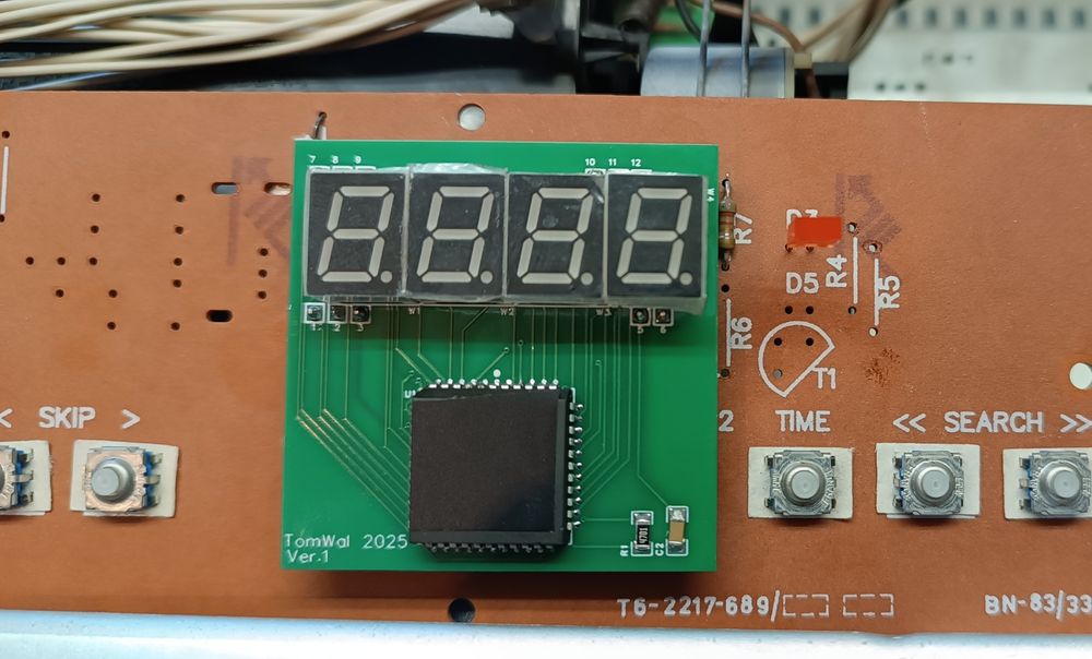 CD Diora, MacWatts 0422, 0421, Dyskofonu 042 Unitra, wyświetlacz LED.