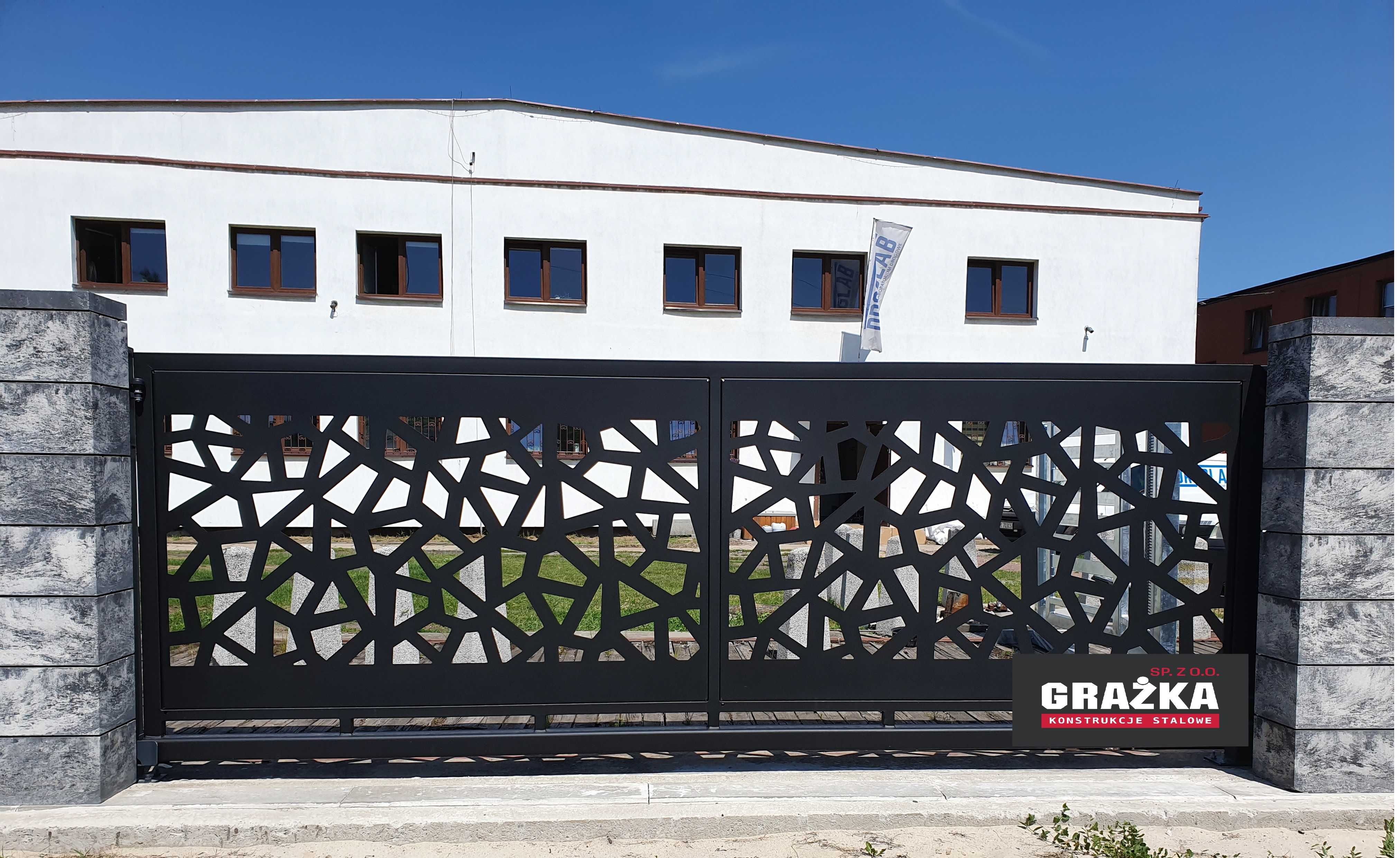 Brama przesuwna CNC 4m x 1,42m ocynk + kolor PRODUCENT
