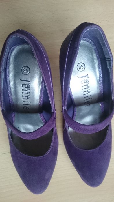 Czółenka półbuty JENNIFER 35 fioletowe jak nowe