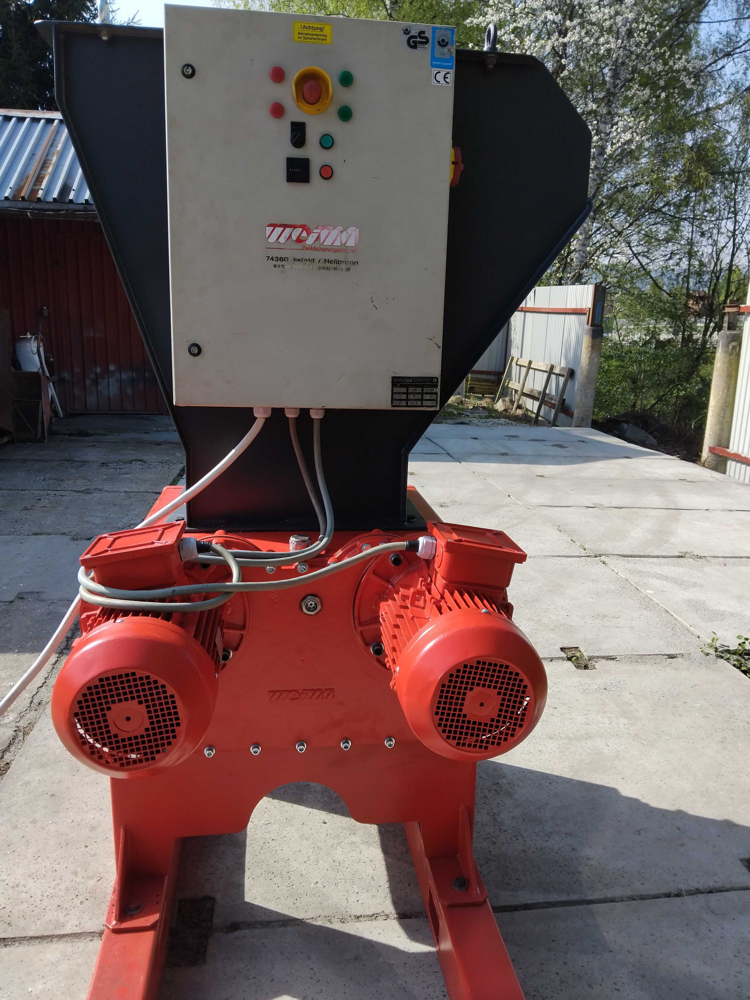 Weima zm30 22kW młyn shredder rębak rozdrabniacz kruszarka zlepy hdpe