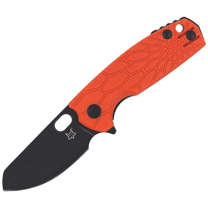 Nóż składany Fox Baby Core FRN Orange, Black Stonewashed N690 by Jespe
