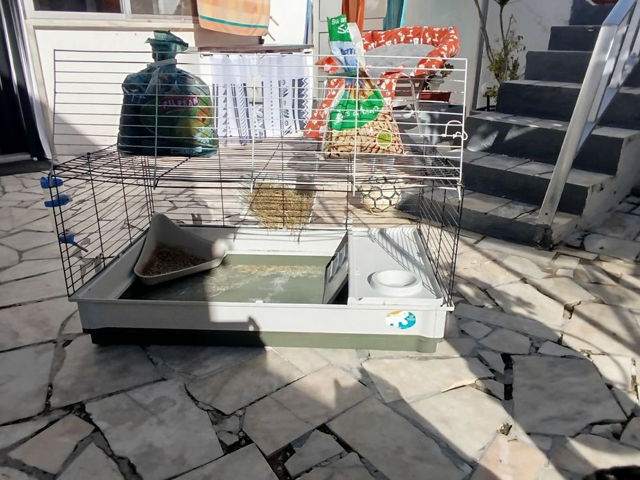 Gaiola para coelhos 100cm-60cm-45cm