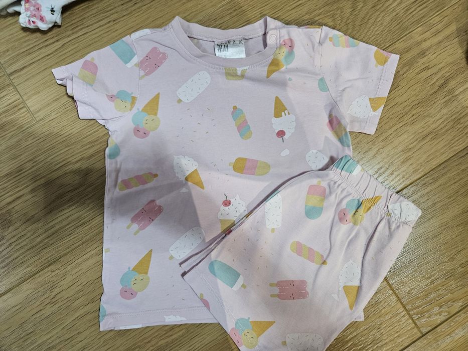 Piżamy dla dziewczynki z krótkim rękawem r. 92 Next, H&M i Cool Club