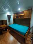 Móvel quarto - Conjunto cama de solteiro, armários e secretária