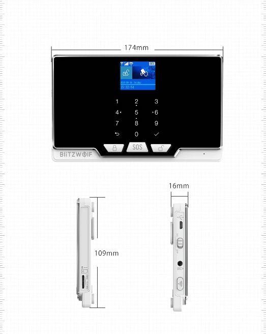 Sistema de Alarme sem fios WIFI GSM 2G c/app Android IOS TUYA