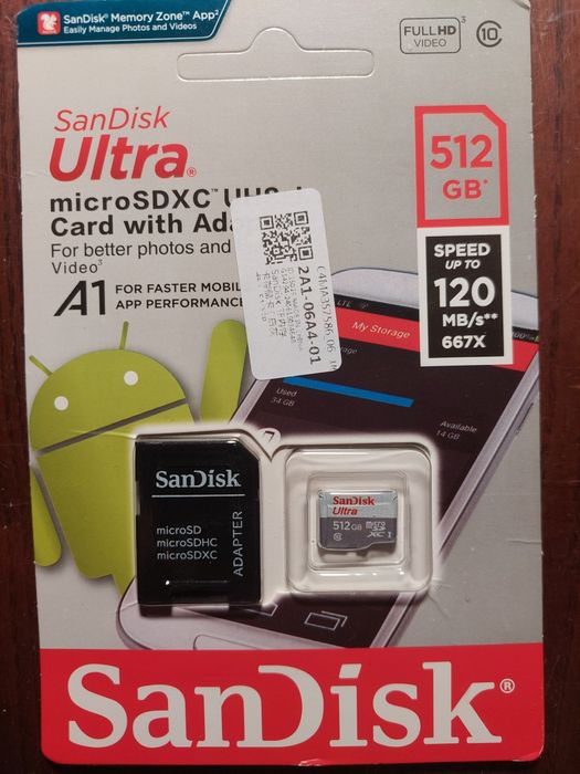 SanDisk Ultra 1 Тб micro SD XC карта памяти