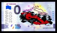 Banknot kolekcjonerski 0 EURO GP toscana mugello kolor SECQ 2020-4