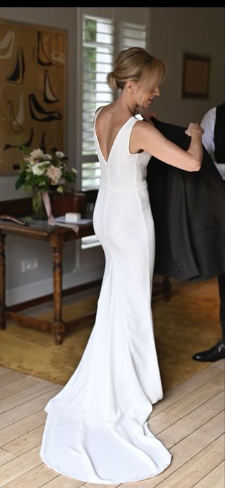 Klasyczna, minimalistyczna suknia slubna Madonna rozmiar XS/S