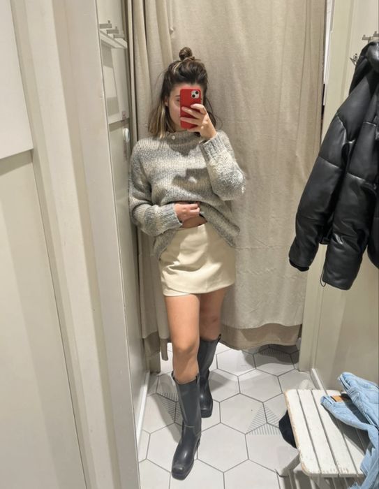 Botas de cano alto castanho escuro