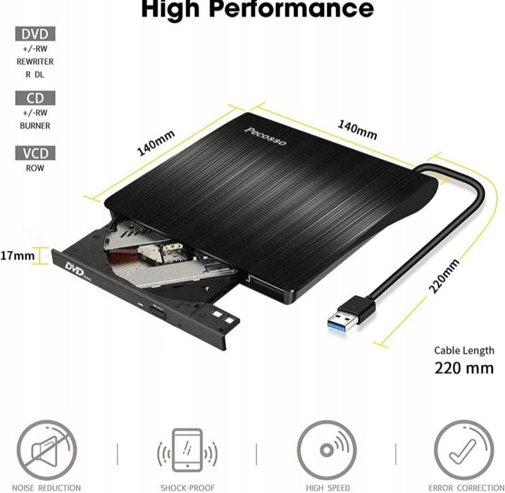 Zewnętrzny napęd nagrywarka DVD Pecosso BT638