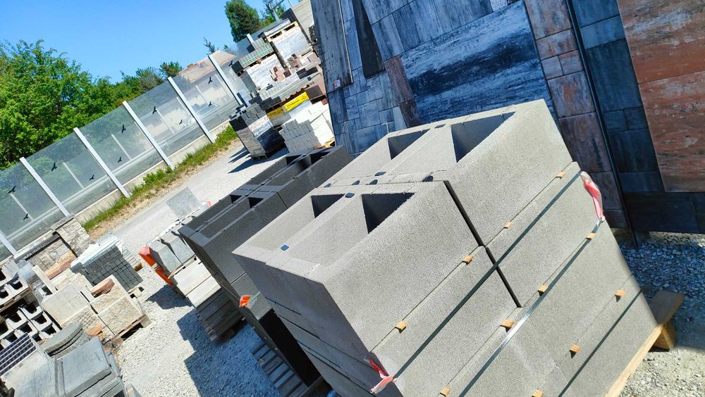 Filar podstawa pod pompę piec 48x48x25 donica gazon doniczka kwietnik