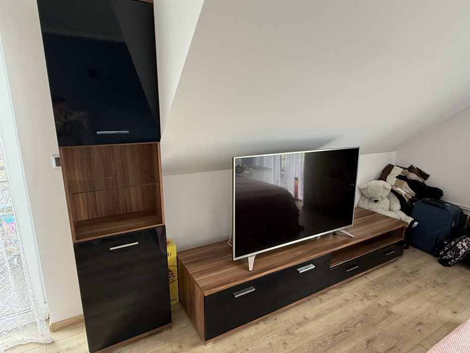 Meble do salonu salonowe komoda witryna szafka rtv stolik połysk solid