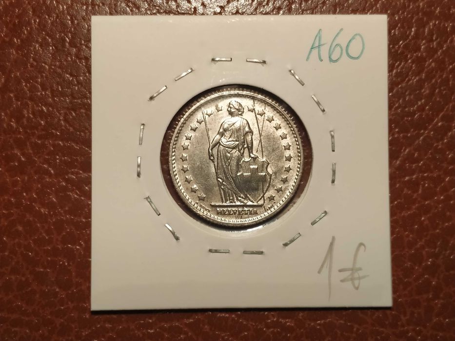 A60 moeda de 1 franco de 1969 B - Suíça