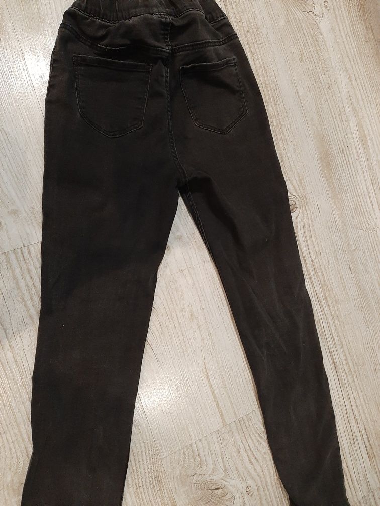 Spodnie jeansy leginsy h&m rozm134
