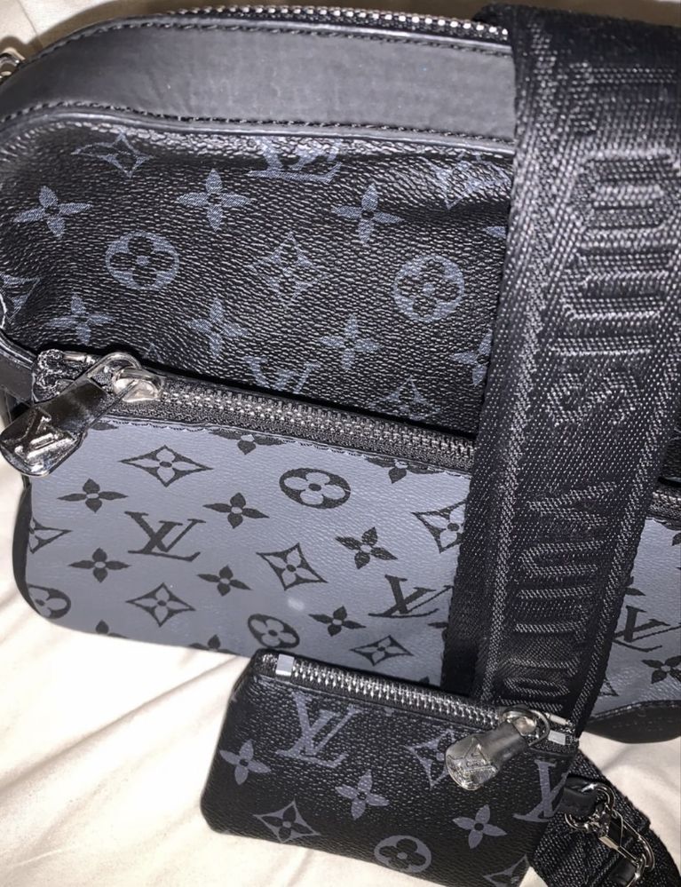 Bolsa lv homem tiracolo