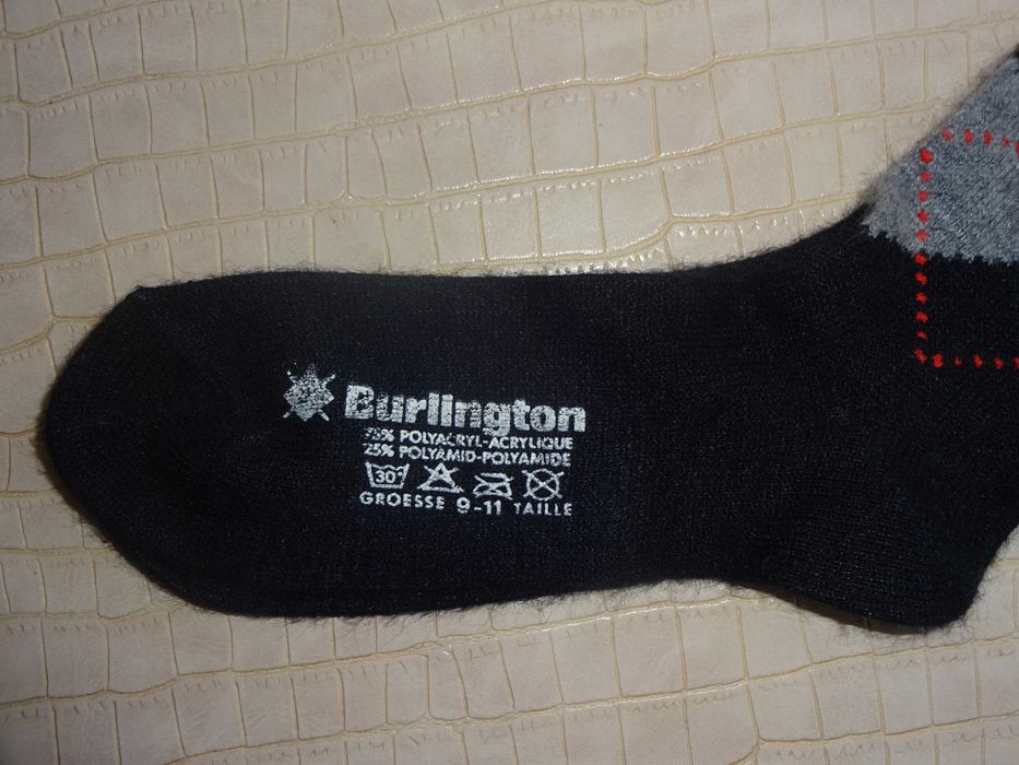 BURLINGTON Argyle The Sign of Style Bioguard ciepłe skarpety 36-41