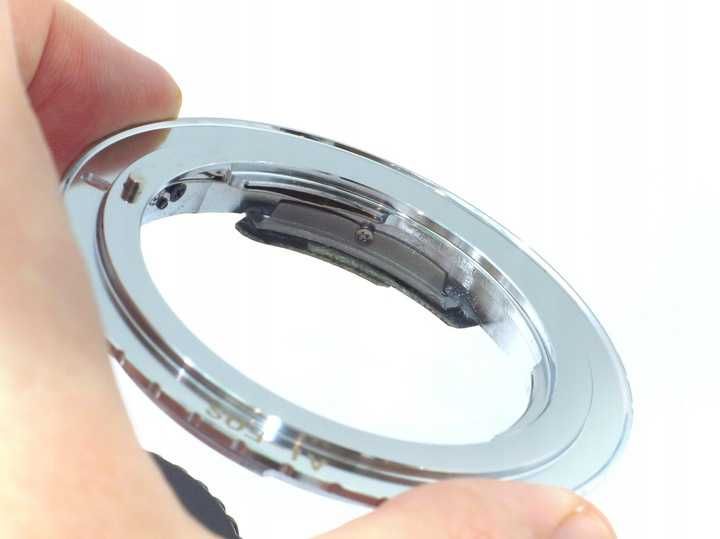Adapter Canon EOS na Nikon Ai potwierdzenie AF programowalny