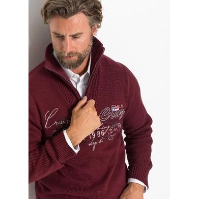 bonprix sweter golf rozpinany czarny męski 44-46
