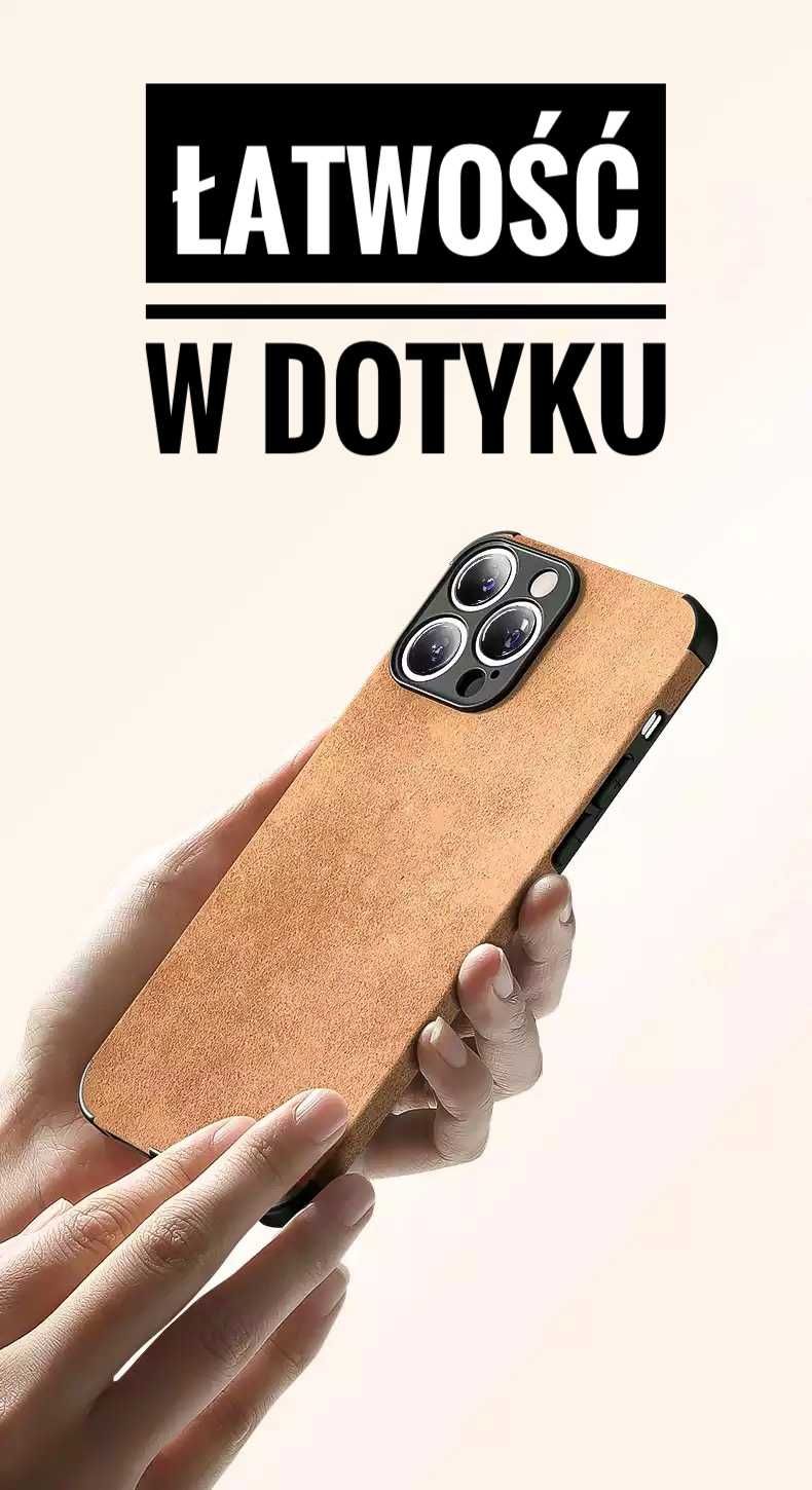 iPhone 14 Etui - Eleganckie, Skóra.