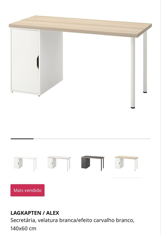 Secretária LAGKAPTEN / ALEX ikea