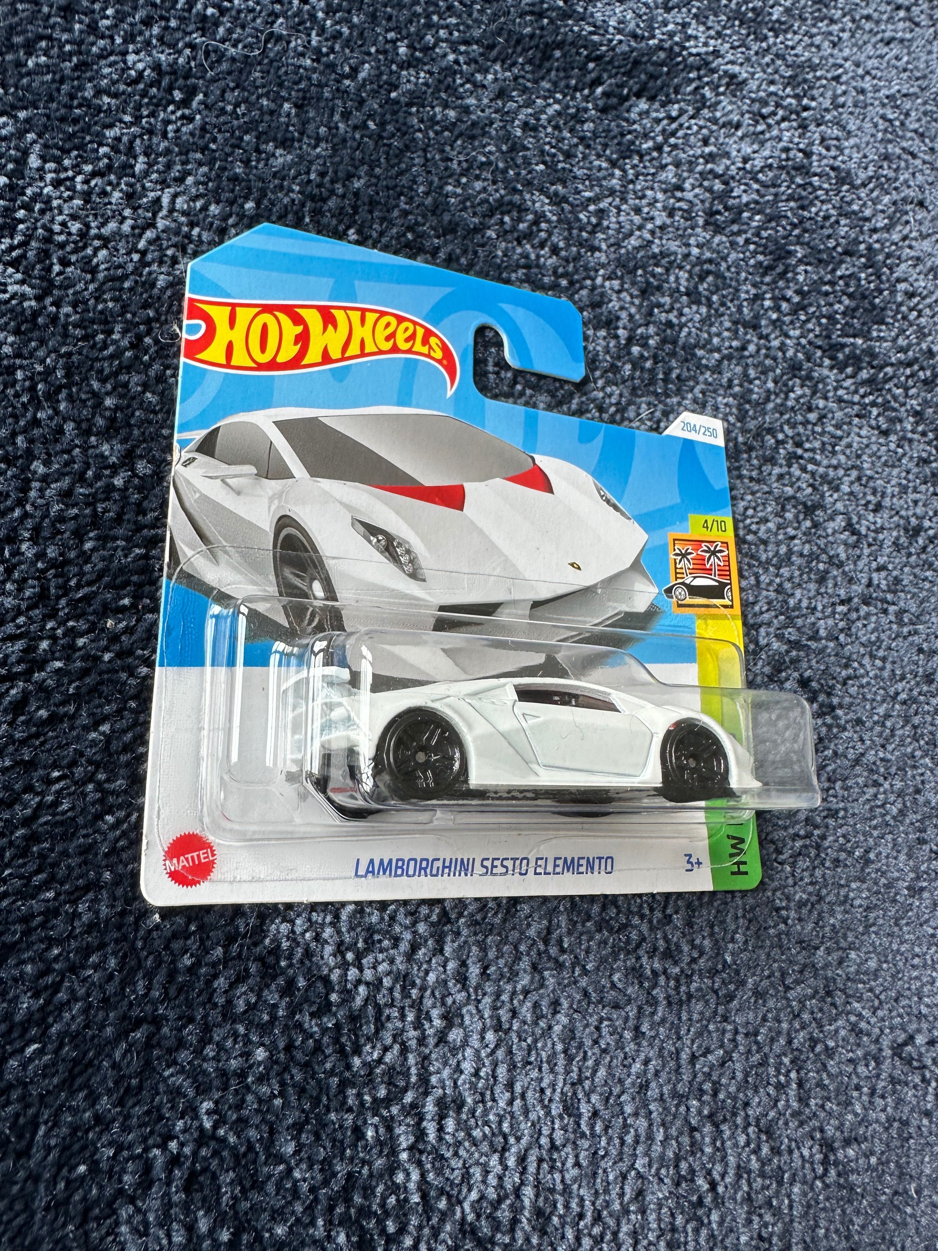 hot wheels lamborghini Sesto elemento białe
