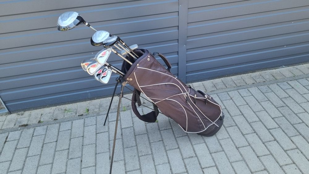 Zestaw kijów golfowych męskich nowy + torba gratis!