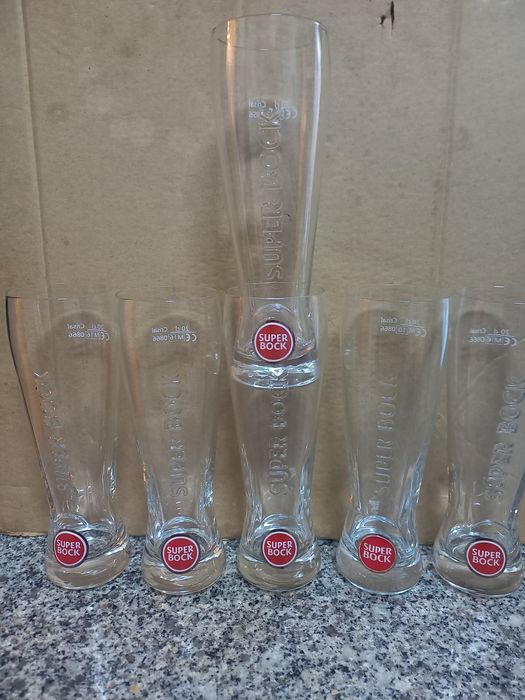 Copos. Cerveja   super. Bock. Imagens. 6.  Copos. Todos. 5€