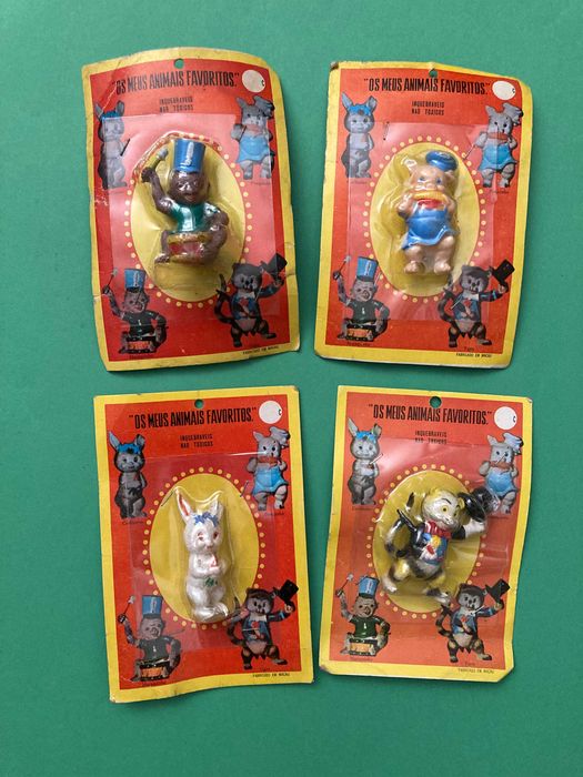 Colecção de 4 Bonecos Os Meus Animais Favoritos Macau Anos 70