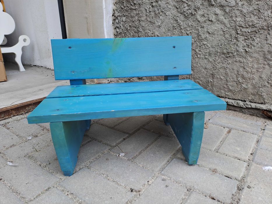 Drewniana ławeczka na wiek 1-3latka