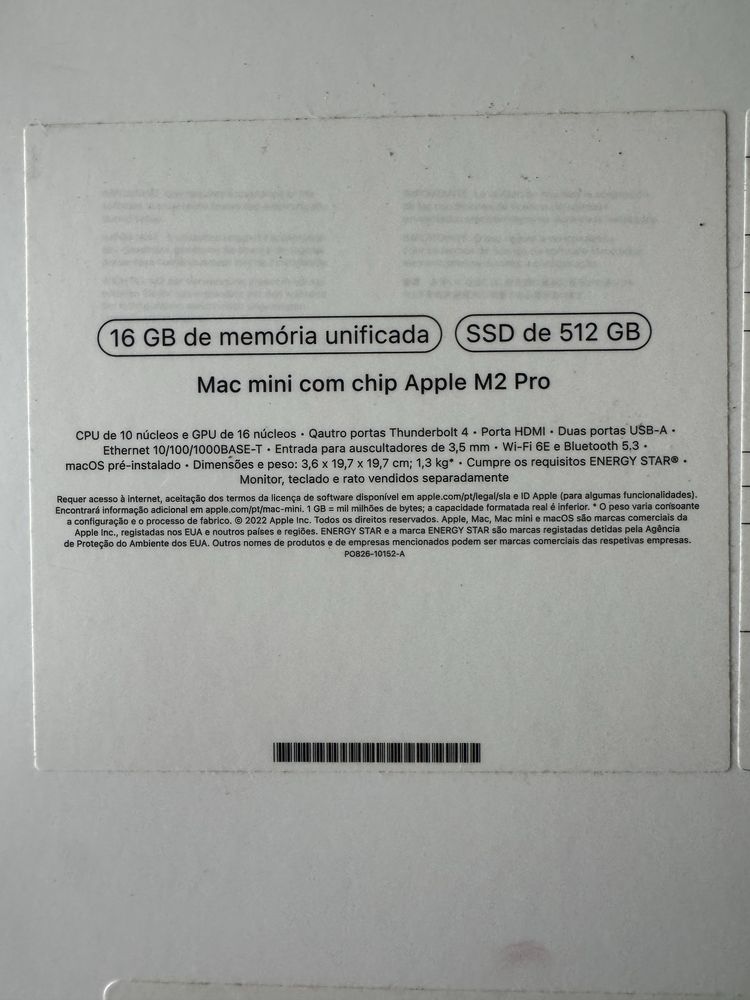 Mac mini com chip m2 pro 16gb