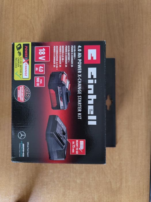 Zestaw startowy Einhell ładowarką i akumulator