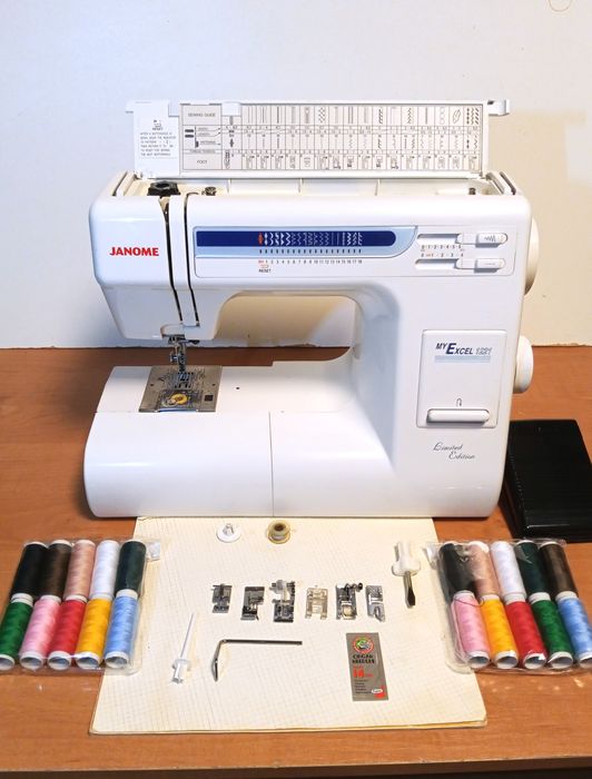 Швейная Janome 1221, Японка, Металл 10кг, настроена, полный комплект