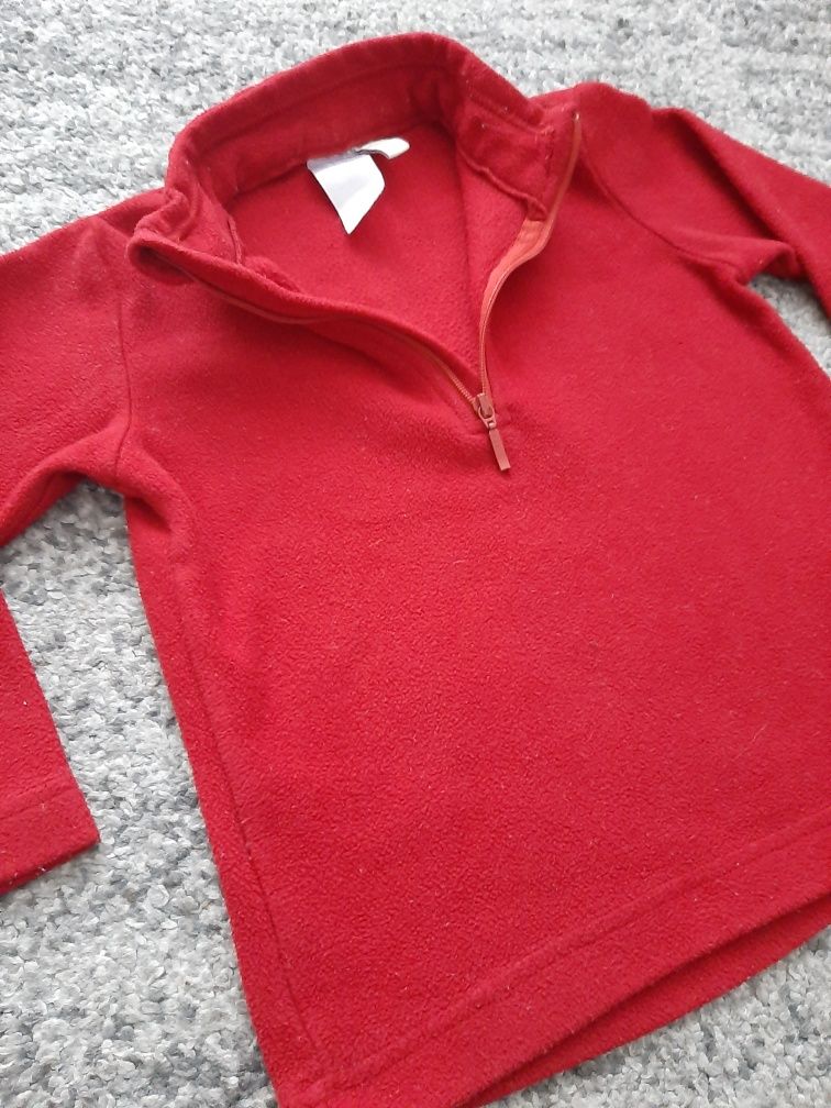 Quechua Baby polar dziecięcy bordowy czerwony na zamek rozmiar 98 zima