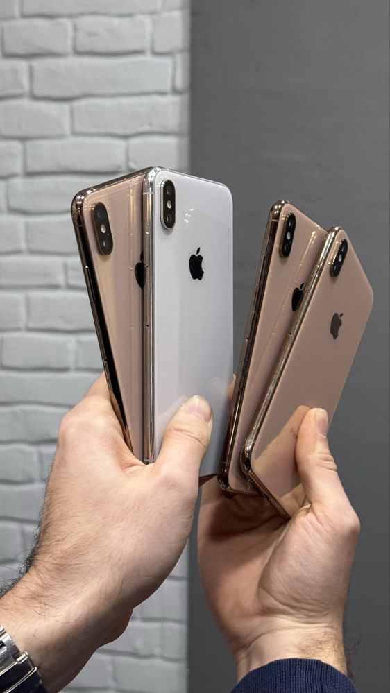 Iphone XS max 64/256gb gold, silver 100% батарея