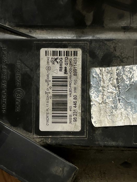 Peugeot 508 II 2020 Farol óptica esquerda original, funcional FULL LED