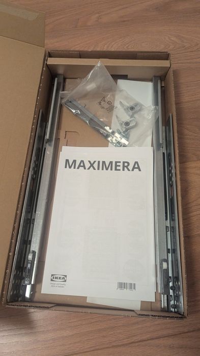 Szuflada MAXIMERA, średnia, biały, 40x60 cm IKEA