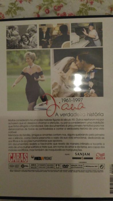 DVD "DIANA - A verdadeira história"