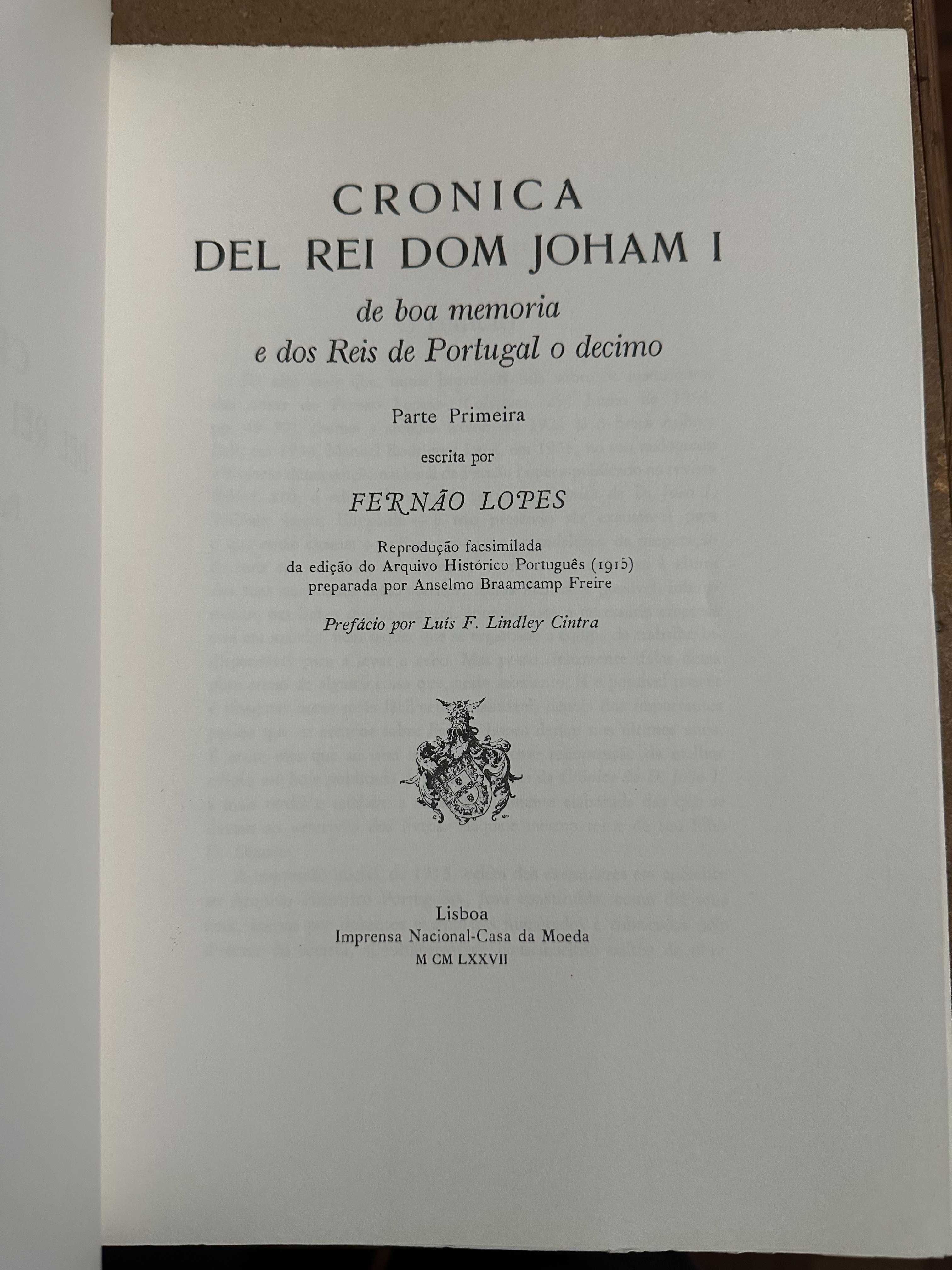 Crónica d'El Rei D. João I da boa memória (2 Vol) - Fernão Lopes