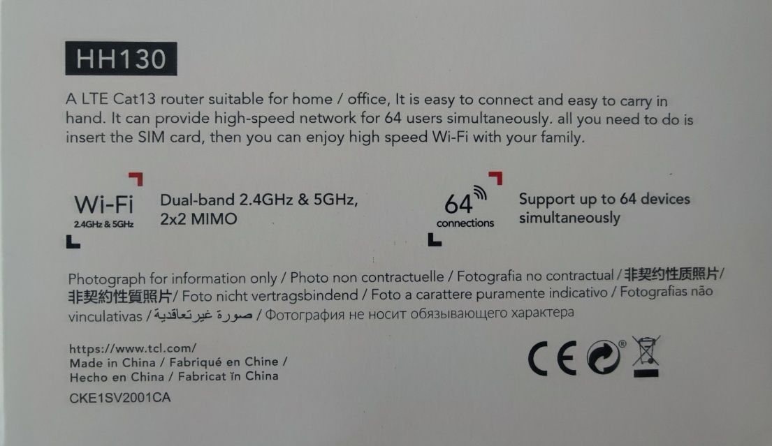 Router TCL Linkhub LTE Cat13 Home Station nowy