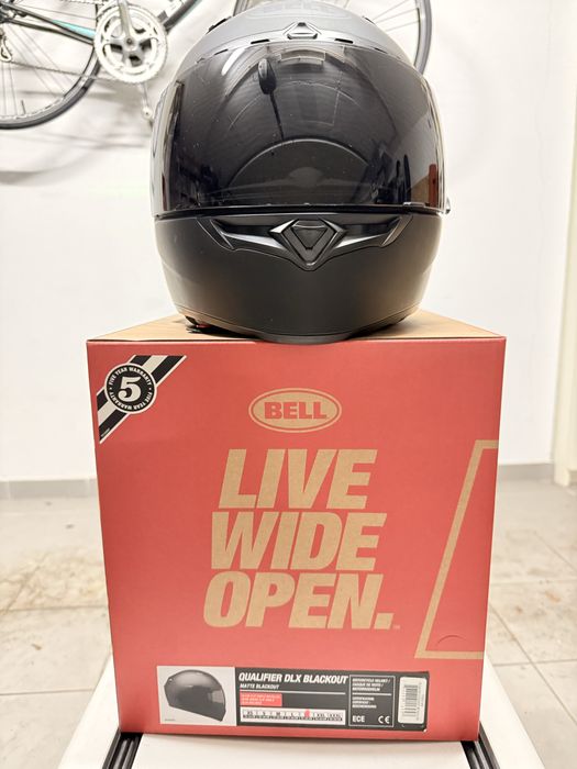 Capacete Bell Qualifier DLX Blackout preto mate XL
