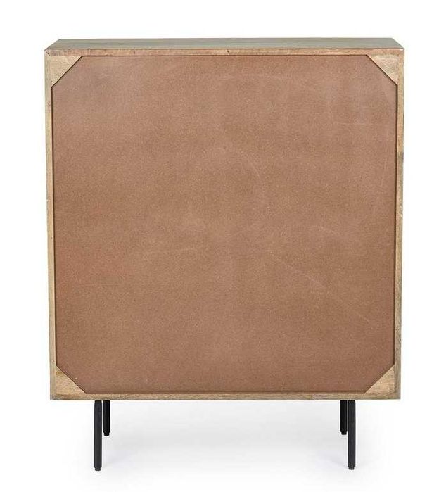 Komoda wysoka z drewna mango Darsey 4-drzwiowa 92x40x110cm Bizzotto