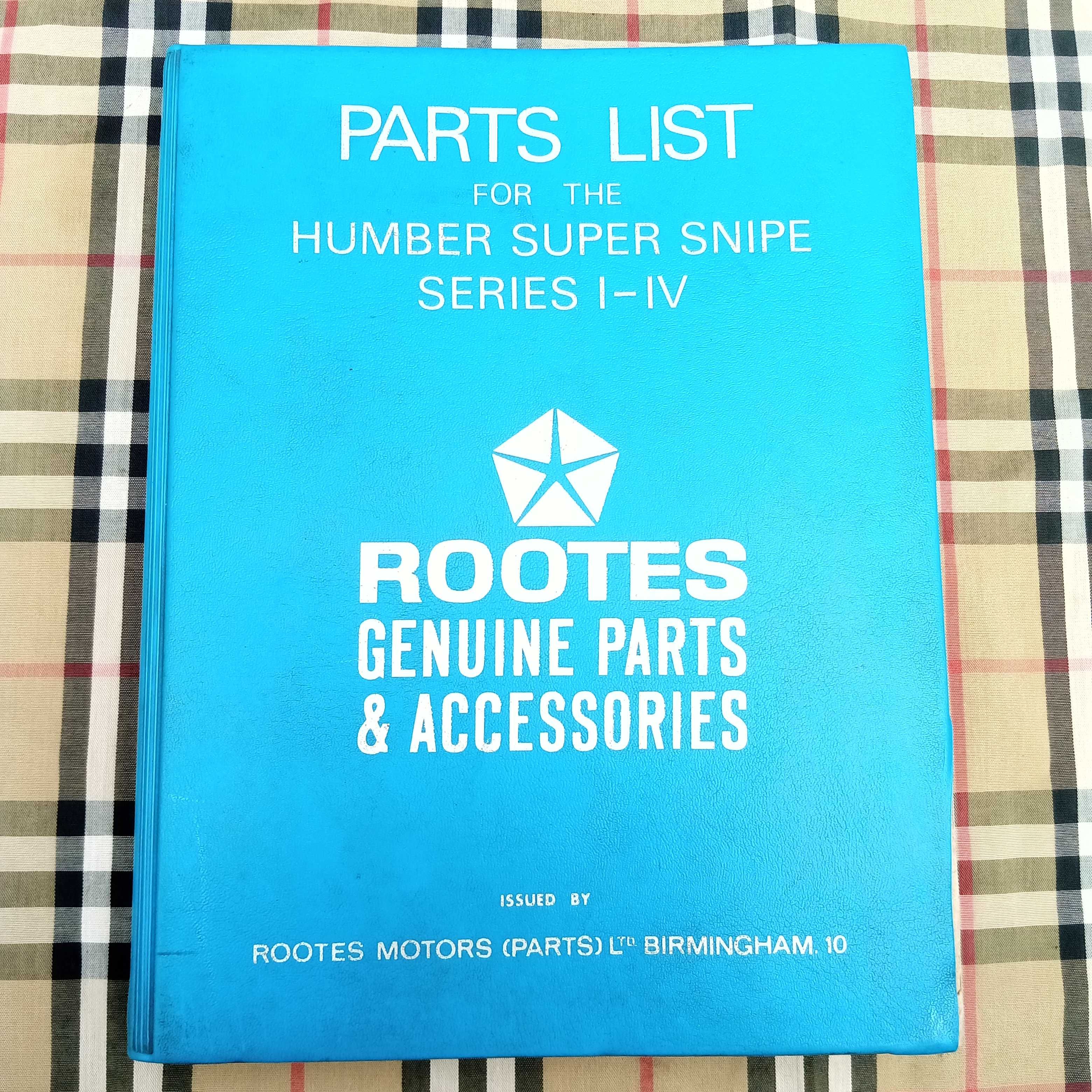 Humber Super Snipe MK I II III IV - Rootes motors