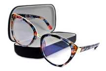 Kwiatowe okulary zerówki antyrefleksyjne PolarZONE 818K-13
