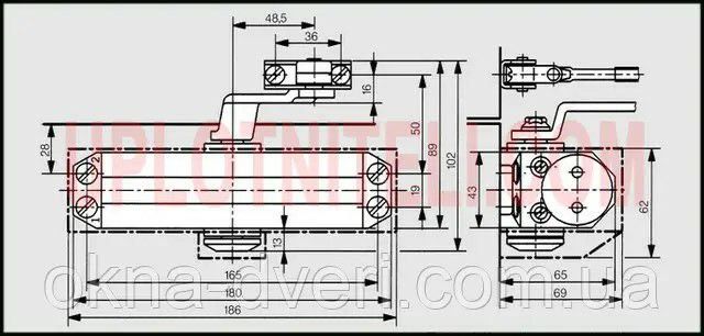 Дверний доводчик, DORMA TS 77 EN 4