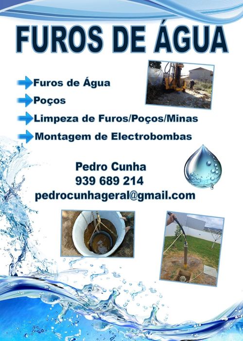 Furos de Água Poços/Minas/Eletrobombas/Demolições