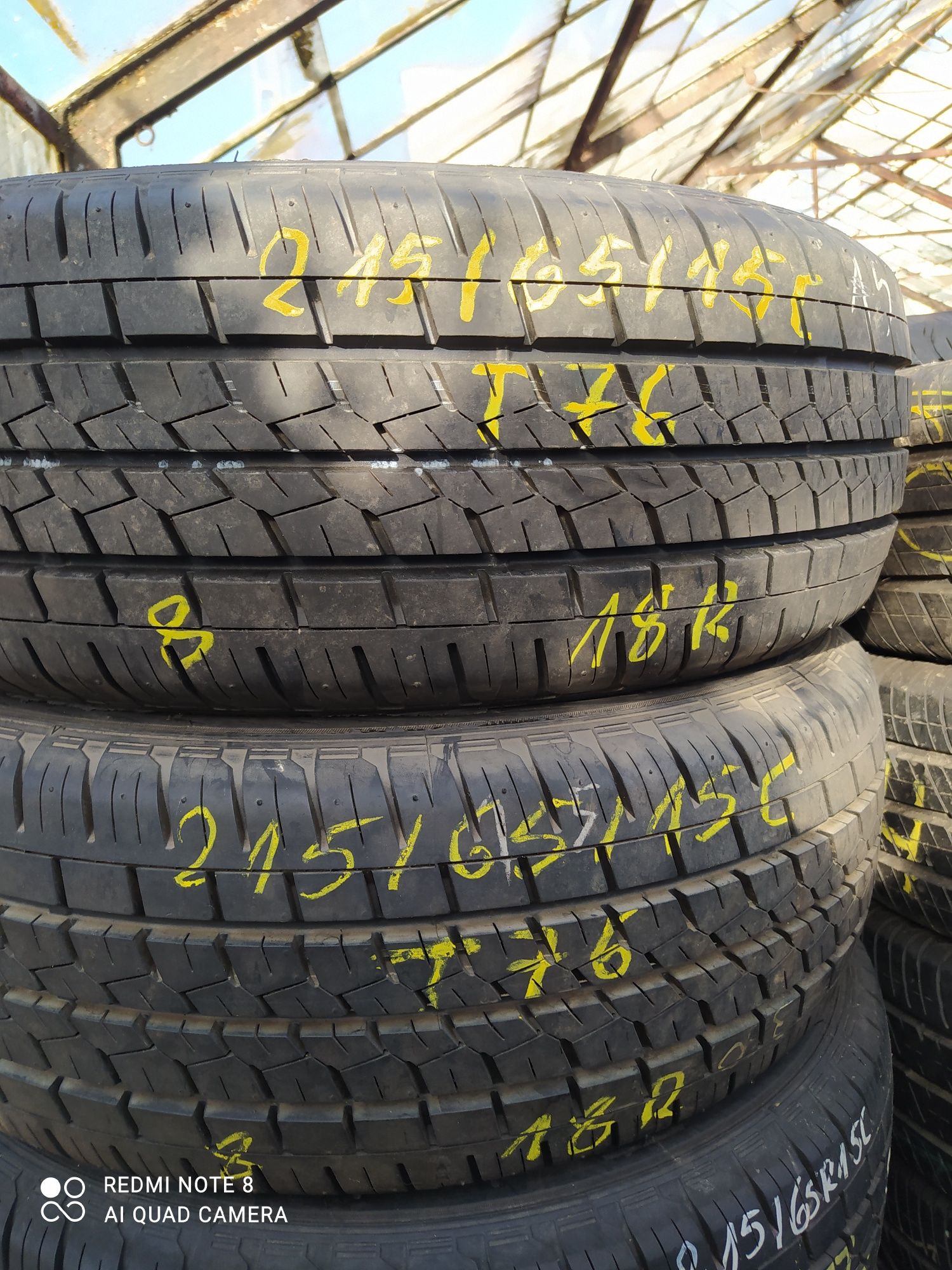T76 215/65/15c sztuk 2 Bridgestone